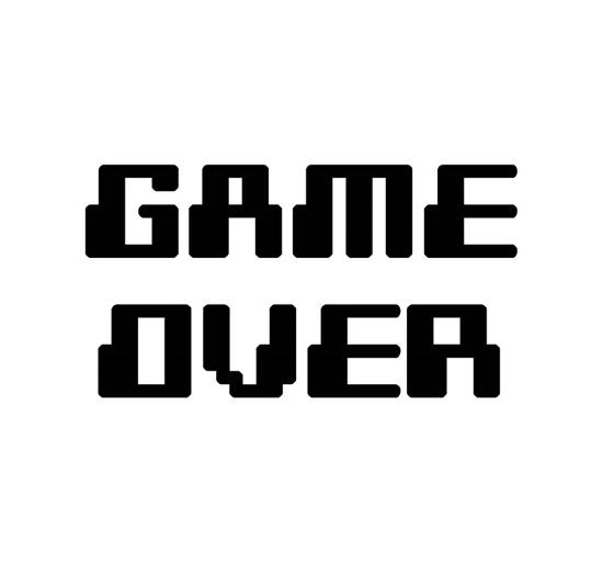 Game Over White Posters Color Me Happy Allposters Com