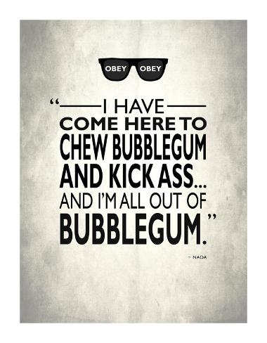 They Live Chew Bubble Gum Giclee Print By Mark Rogan At Allposters Com