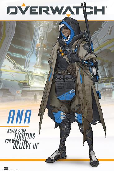 overwatch ana posters at