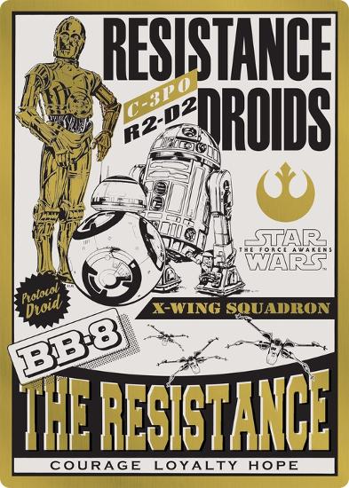 Resistance Droids Tin Sign Allposters Com