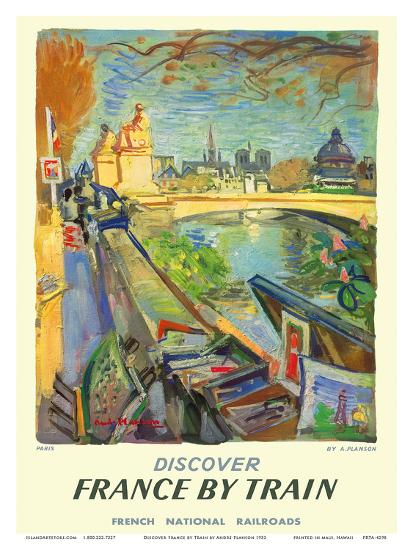 Paris France Discover France By Train Left Bank Of The Seine