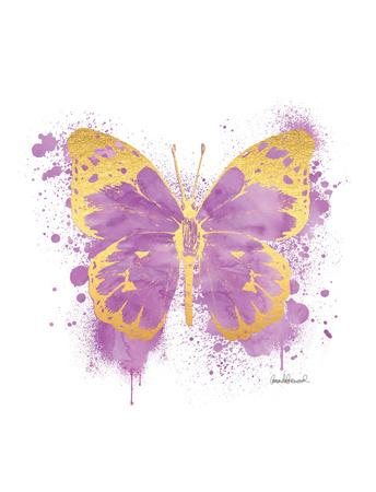 'Butterfly Gold & Purple' Giclee Print - Amanda Greenwood ...