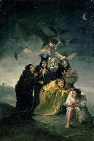 goya witches sabbath francisco print giclee merry witch allposters samhain naked comment