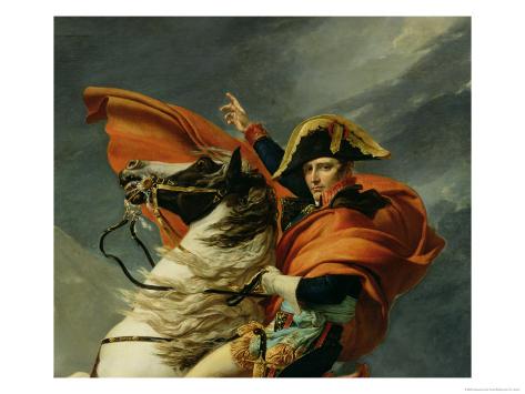 Jacques Louis David Napoleon at the Great St Bernard Giclee Canvas Print