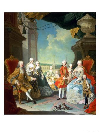 'Maria Theresa and Her Husband at the Staircase Leading from the Great