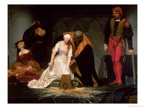 The Execution of Lady Jane Grey, 1833 Giclee Print by Hippolyte Delaroche at