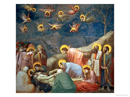 The lamentation by giotto is a work that is set in a context that image
