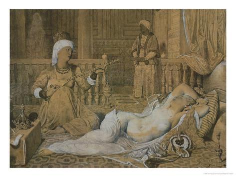 Jean-Auguste-Dominique Ingres Odalisque with Slave Giclee Canvas Print