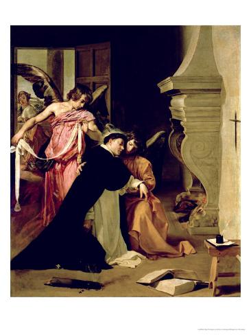 Temptation Of St Thomas Aquinas Giclee Print By Diego Velazquez At