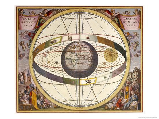 'Representation of Ptolemy's System Showing Earth' Giclee Print ...