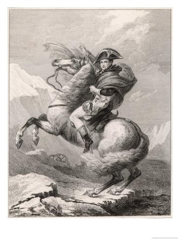 Napoleon crossing the alps artist picture