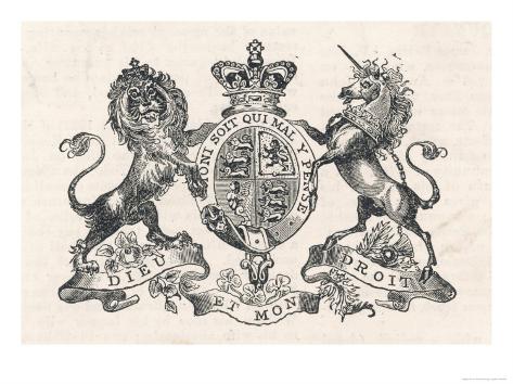 The Royal Coat of Arms of Queen Victoria Giclee Print at