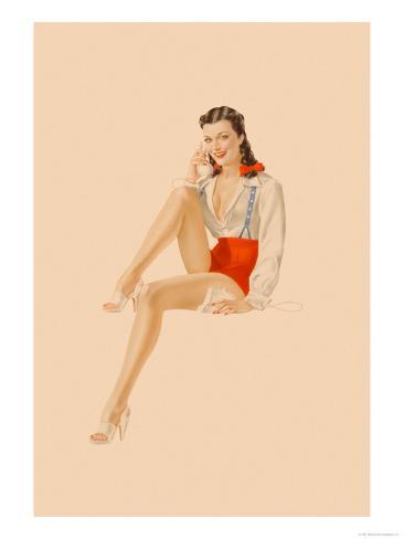 Alberto Vargas Pin Up Girls Giclee Canvas Print Paintings Poster Reproduction
