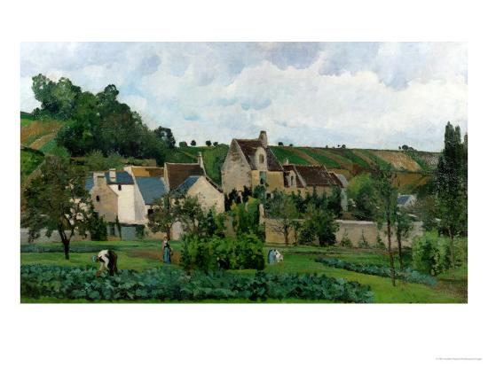 The Hermitage in Pontoise, 1867 Giclee Print by Camille ...