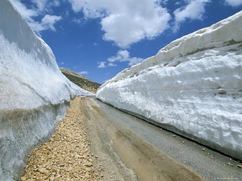 'Spring Snow on Road Crossing the Mount Lebanon Range Near Bcharre