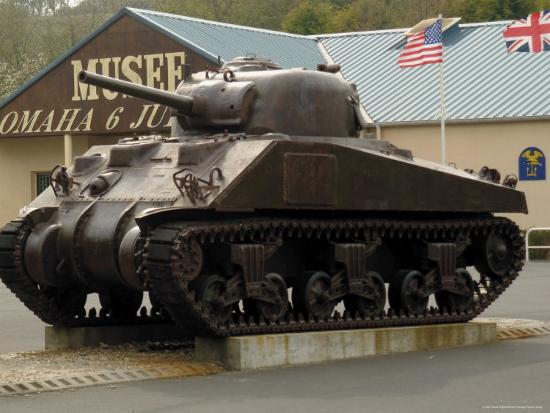 American Sherman Tank Omaha Beach Museum Normandy France American Sherman Tank Omaha Beach Museum Normandy France