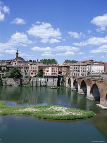 The Town Of Albi Tarn River Tarn Region Midi Pyrenees France