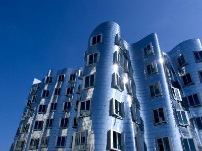 'The Neuer Zollhof Building by Frank Gehry at the ...