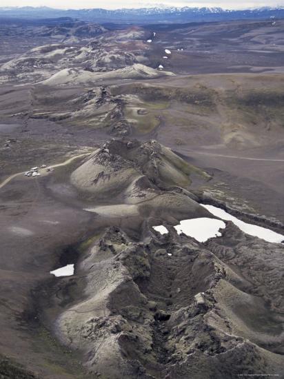  Fissure  Vent with Spatter Cones Laki  Volcano  Iceland 