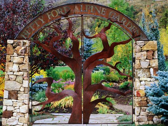 Entrance To Betty Ford Alpine Gardens Vail Colorado Photographic