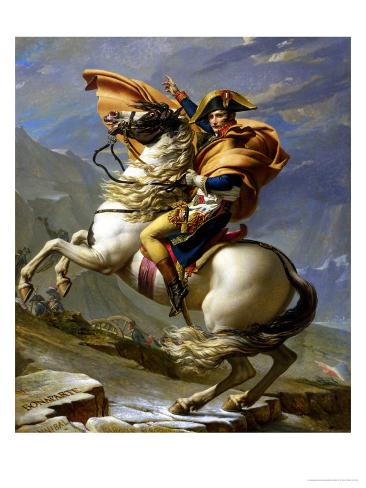 Napoleon crossing the alps style image