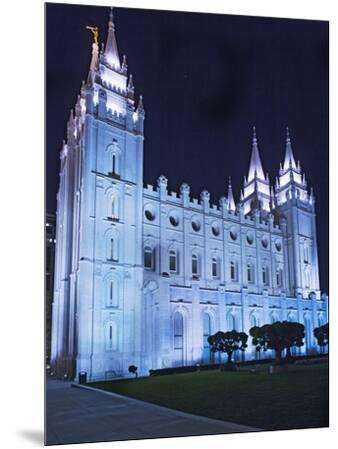 Mormon Salt Lake Temple At Night Salt Lake City Utah Usa Photographic Print Dennis Flaherty Allposters Com