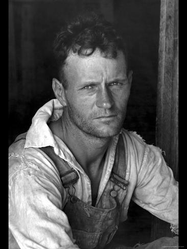 Floyd Burroughs, Cotton Sharecropper Photo by Walker Evans at