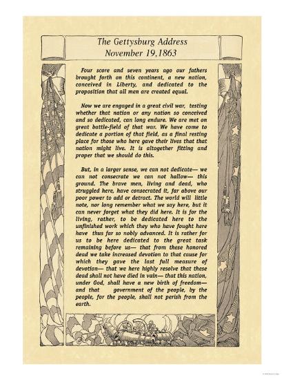 the gettysburg address art at allposters com