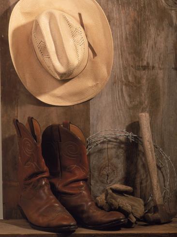 boots and cowboy hat