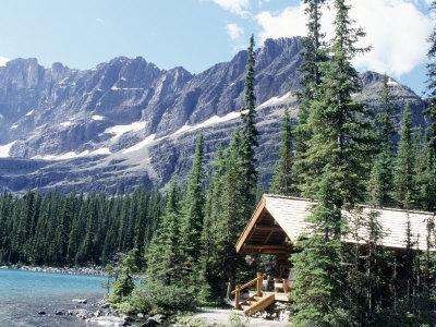 alberta cabin banff lake national park canada claire hara near rydell