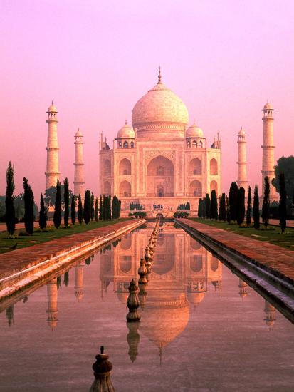 size 24 frame 30 x India, Mahal by Photographic of Taj Agra, Wonder the Print