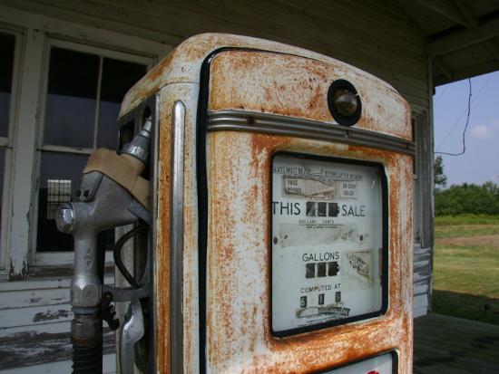 Vintage Gas Pump Recalls The Open American Road And Cheaper Prices