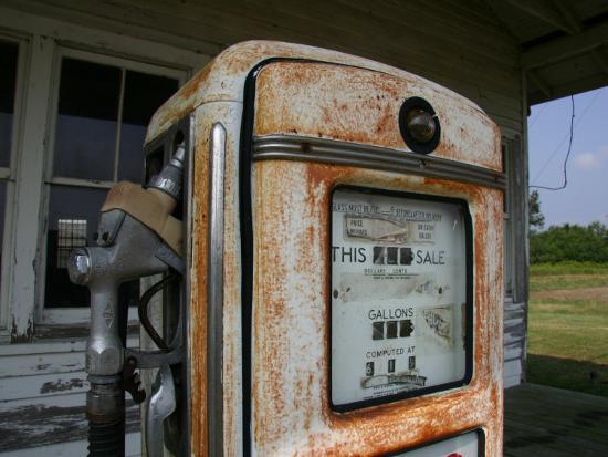 Vintage Gas Pump Recalls The Open American Road And Cheaper Prices Vintage Gas Pump Recalls The Open American Road And Cheaper Prices