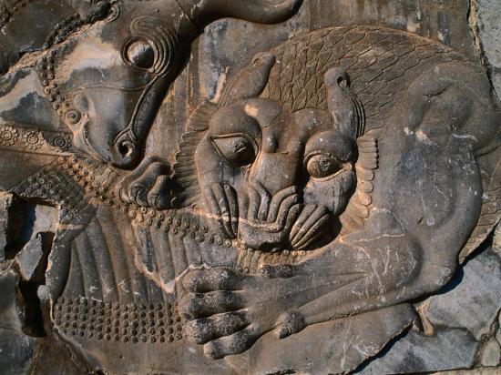 Bas relief carvings in ancient city of persepolis Bas relief carvings in ancient city of persepolis