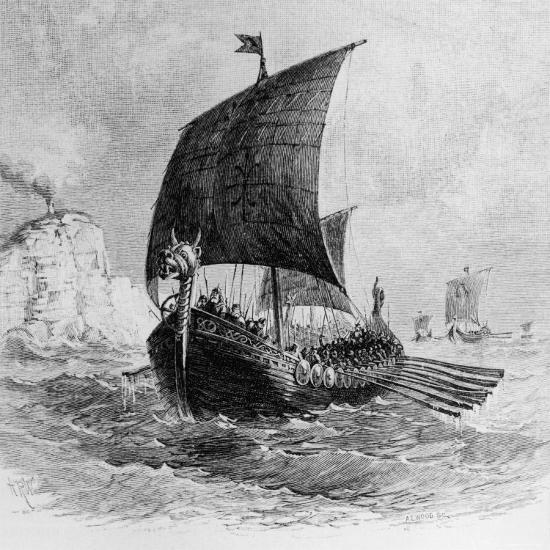 'The Danish Ship Called the Raven, Viking Ship, Pre-800 AD ...