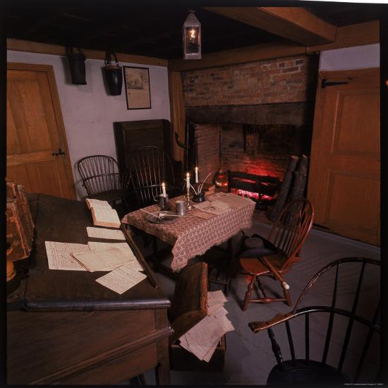 'Kitchen Used by John Adams as a Law Office in His Farmhouse in