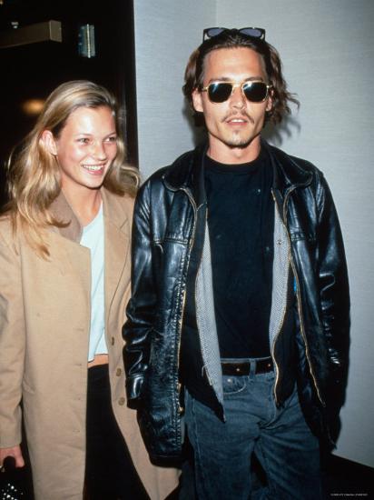 Kate Moss and Johnny Depp Premium Photographic Print at AllPosters.com