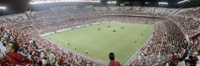 'Crowd in a Stadium, Sevilla FC, Estadio Ramon Sanchez Pizjuan, Seville, Seville Province ...