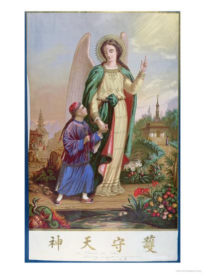 guardian angel religious imagery for the chinese market giclee