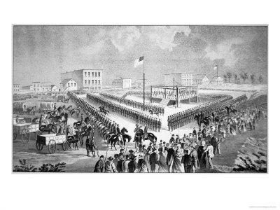 'The Santee Sioux Uprising, Mankato, Minnesota, 1862' Giclee Print ...