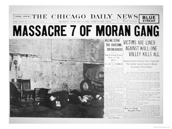 St Valentine S Day Massacre Front Page Of The Chicago Daily News 14th February 1929 St Valentine S Day Massacre Front Page Of The Chicago Daily News 14th February 1929