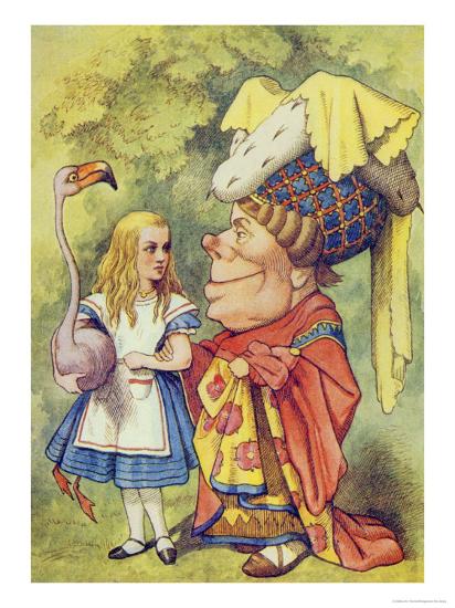 Alice With The Duchess Illustration From Alice In Wonderland By Lewis Carroll Giclee Print John Tenniel Allposters Com