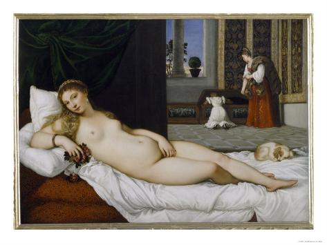 Venus of Urbino, Before 1538 Giclee Print by Titian ...