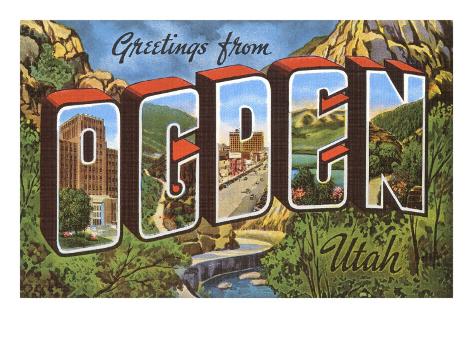 Greetings From Ogden Utah Poster At Allposters Com