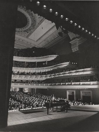 carnegie singer hall audience marian performing anderson print gjon mili photographic premium allposters