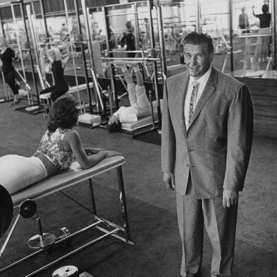 'Gym Owner, Vic Tanny in One of His 60 Gyms' Photographic Print Allan
