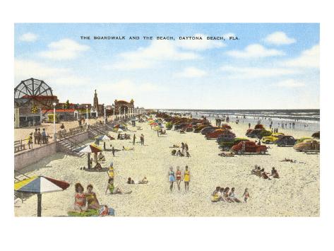 Boardwalk, Daytona Beach, Florida Posters at