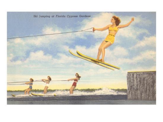 Water Skiers Cypress Gardens Florida Print At Allposters Com