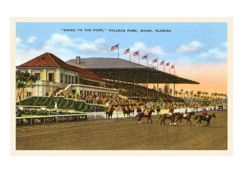 'Hialeah Race Track, Miami, Florida' Posters