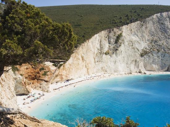 Porto Katsiki Beach West Coast Of Lefkada Ionian Islands Greek Islands Greece Europe